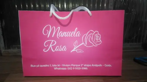 Sacola de Papel - Personalizada 28x18x5,5 c/ 10 Unid.