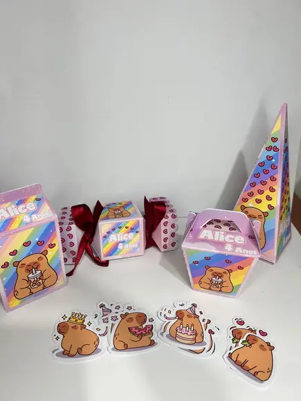Kit Caixinhas Personalizadas c/ 50 Itens