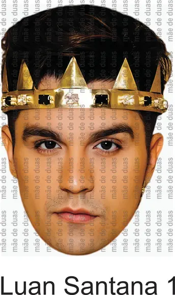 Mascara Personalizada c/ 05 Unidades - Luan Santana