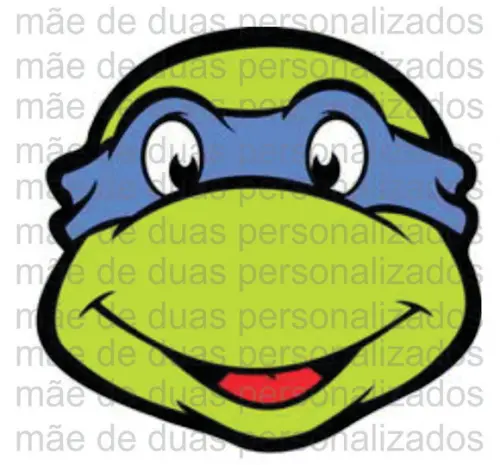 Mascara Personalizada c/ 10 Unidades - Tartarugas Ninja