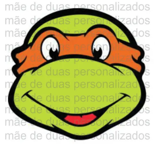 Mascara Personalizada c/ 10 Unidades - Tartarugas Ninja