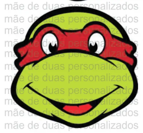 Mascara Personalizada c/ 10 Unidades - Tartarugas Ninja