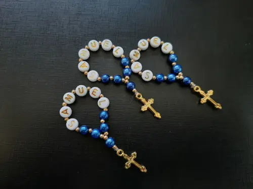 Mini Terço Personalizado - 15 Unidades