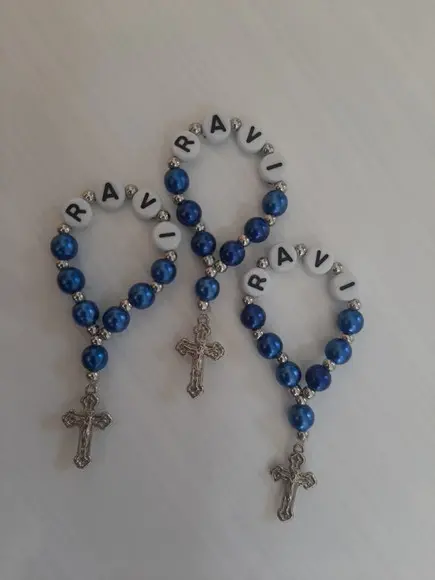 Mini Terço Personalizado - 10 Unidades