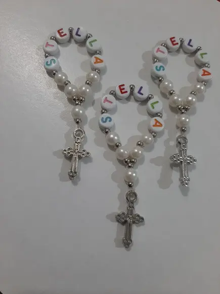 Mini Terço Personalizado - 10 Unidades