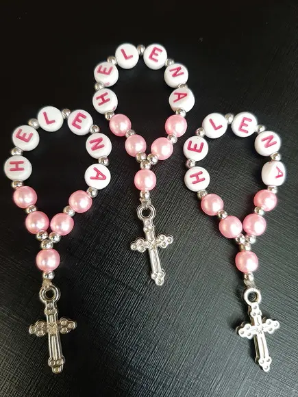 Mini Terço Personalizado - 15 Unidades