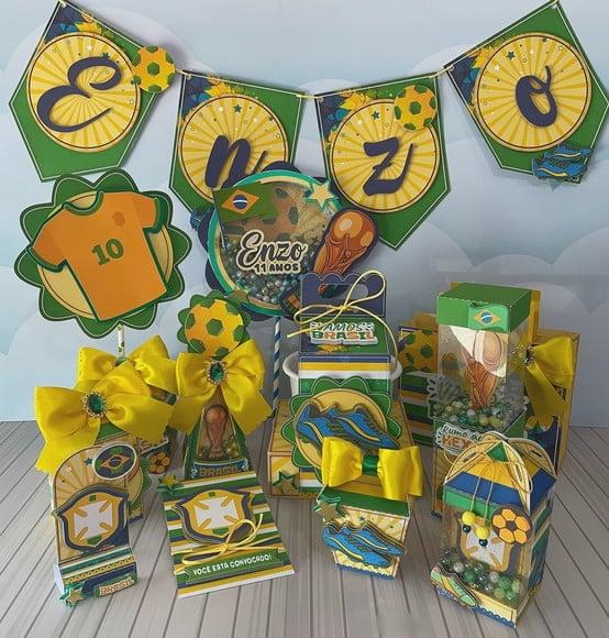 Arquivo de Corte Silhouette Futebol Brasil
