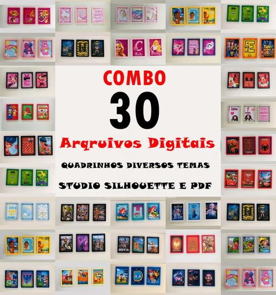 Combo Arquivos de Quadrinhos Vários Temas Silhouette e pdf