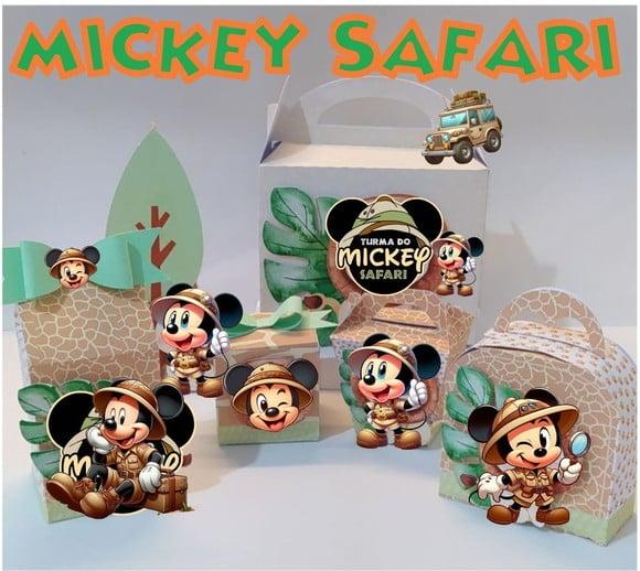 Arquivo de Corte Digital Studio e pdf Mickey Safari Cute