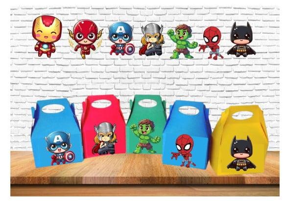Kit Digital Arquivo Sacolinhas Silhouette e pdf Herois Cute