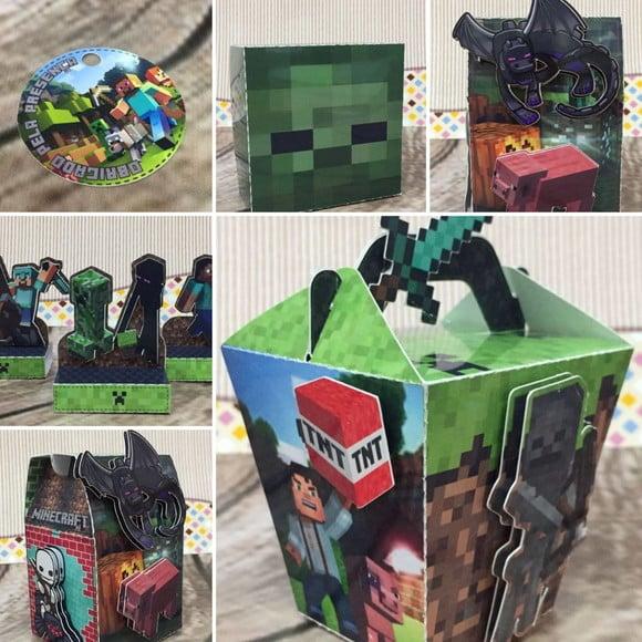 Arquivo de Corte Digital Convite Game Boneco Quadrado Luxo