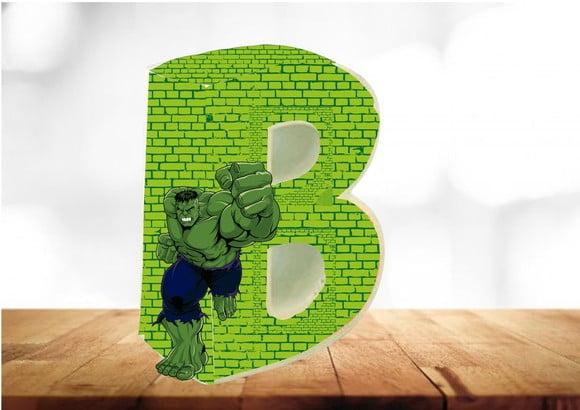 Arquivo Digital Silhouette Caixa Letra Incrível Hulk