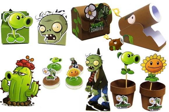 Arquivo de Corte Digital Plantas Versus Zumbis