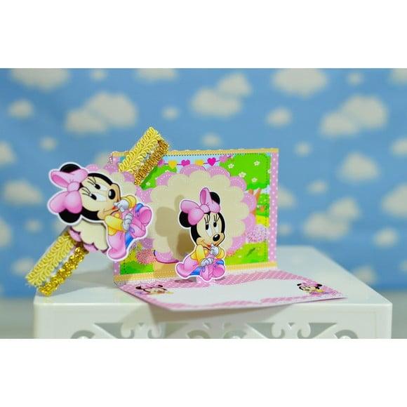 Arquivo de Corte Digital Convite Minnie Baby Luxo