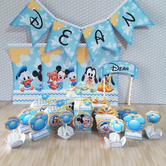 Kit Digital Silhouette Turma do Mickey Baby