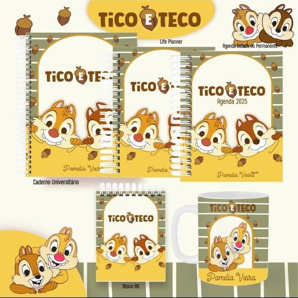 Combo de Capas Volta Ás Aulas Tico e Teco Png / pdf