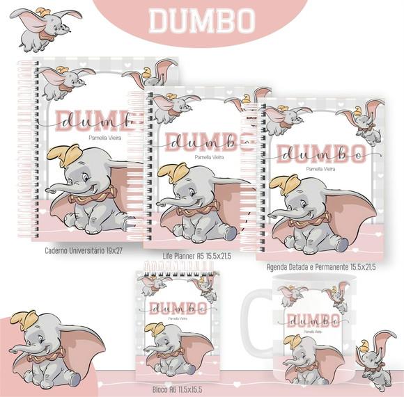 Combo de Capas Volta Ás Aulas Dumbo Png / pdf