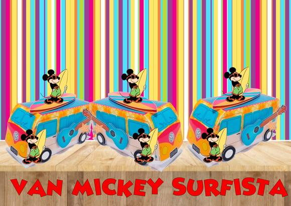 Arquivo Digital de Corte Silhouette Van Mickey Surfista