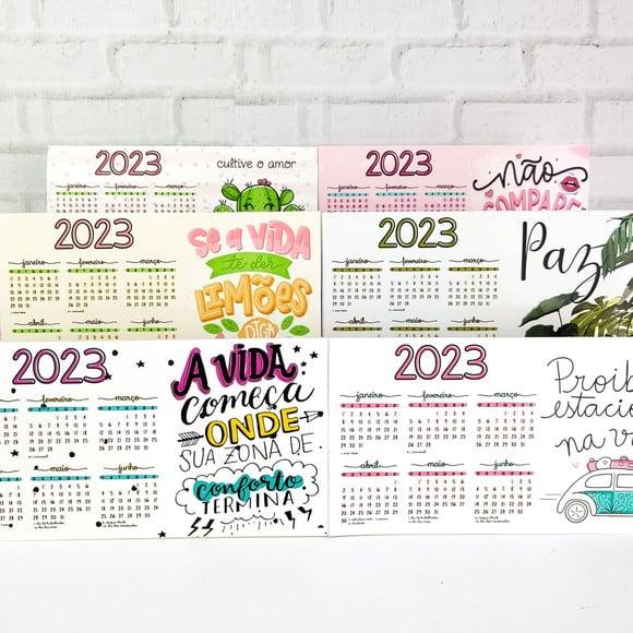 Arquivo Digital Combo Calendários 2023 em Png (35 Artes)