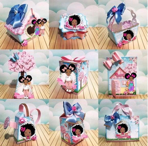 Arquivo Digital Silhouette Casinha de Bonequinha Afro Luxo