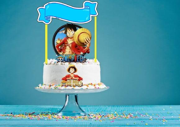 Arquivo Máquina Silhouette Topo de Bolo Anime Pirata