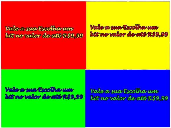 COMBO DE*** 4 KITS*** SILHOUETTE COM VALOR ATÉ R$ 9,99 CADA.