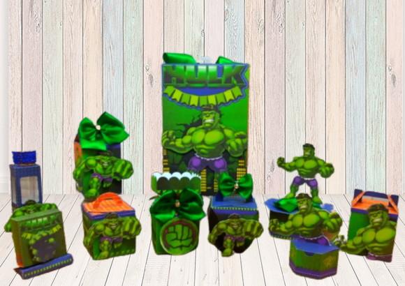 Kit Digital Arquivo Silhouette Hulk Festa em Casa