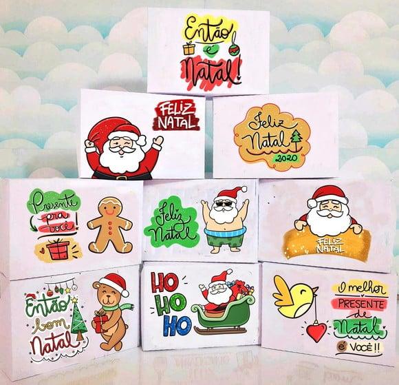 ARQUIVO SILHOUETTE combo caixas NATAL LUXO