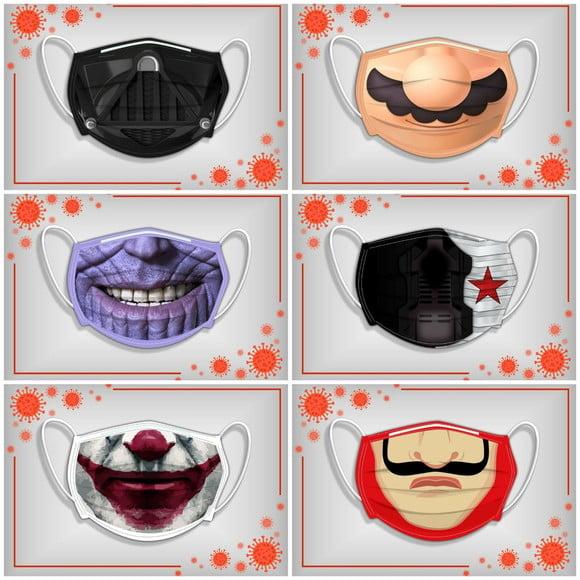 Arquivo Combo Arte para Sublimação Máscaras Super Herois