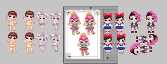 Arquivo Digital SILHOUETTE OU PDF OU PNG TAG TUBETE LOL