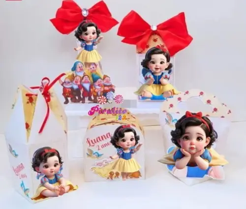Arquivo Digital de Corte Branca de Neve Baby pdf Tesourete