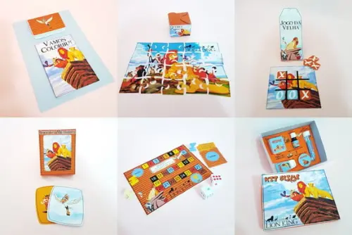 ARQUIVO apliques SILHOUETTE kit diversão O REI LEÃO
