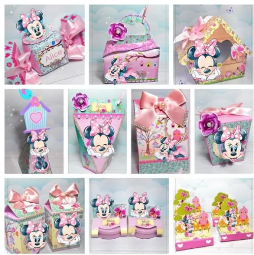 Arquivo Digital Silhouette Jardim da Minnie Rosa Aquarelada
