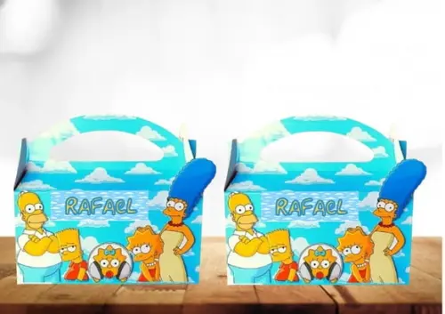 Arquivo Digital Silhouette os Simpsons Caixa Lancheira