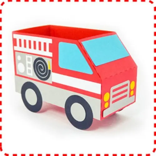 ARQUIVO CAIXA SILHOUETTE CARRO DE BOMBEIROS