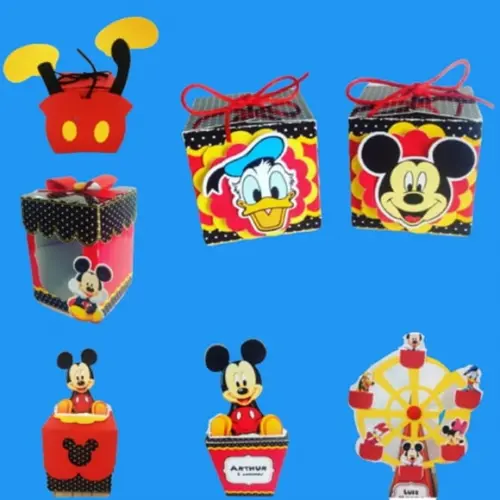 Arquivo Corte Digital Caixa Mickey Luxo