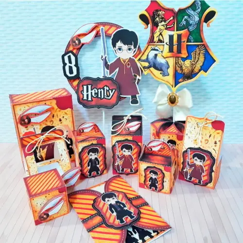 Arquivo Caixa Silhouette Harry Potter Luxo
