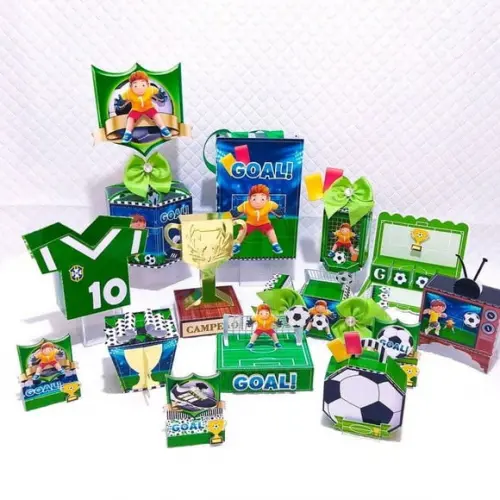 Arquivo Caixa Silhouette Futebol Luxo