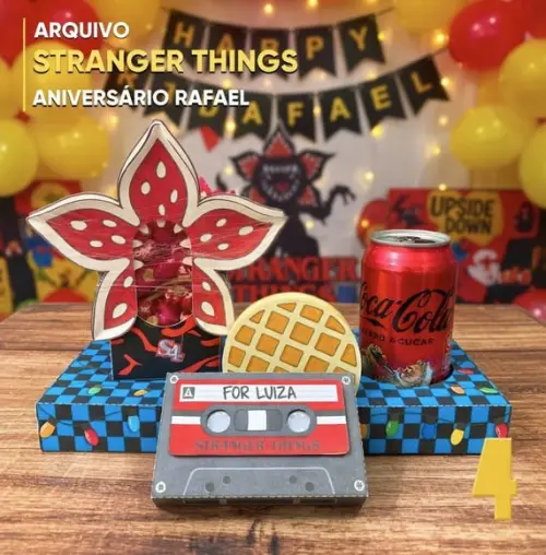 Caixa Cinema Tranger Things Arquivo de Corte Studio