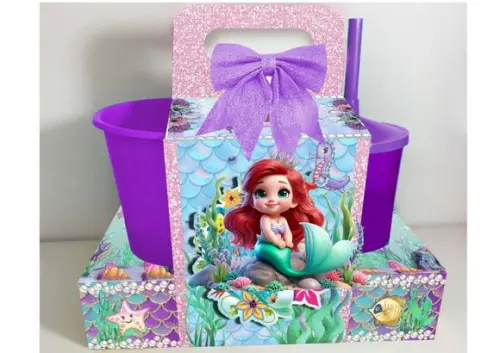 Kit Cineminha Ariel Baby Arquivo Digital de Corte Studio
