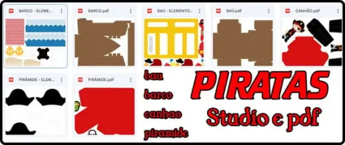Arquivo Digital Studio e pdf Piratas Luxo