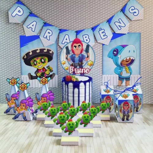 Arquivo de Corte Digital pdf e Silhouette Brawl Stars Luxo