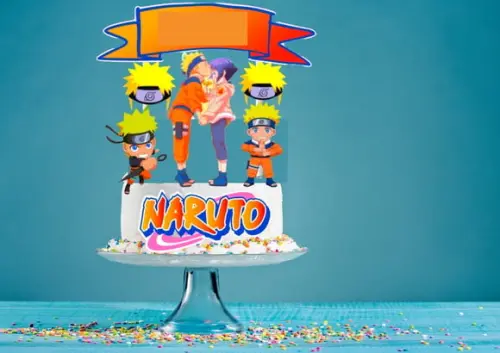 Arquivo Máquina Silhouette Topo de Bolo Naruto