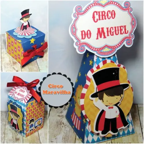 Arquivo Digital Silhouette Circo Maravilha Menino Luxo