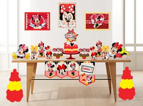 Arquivo Caixa Silhouette Minnie Luxo