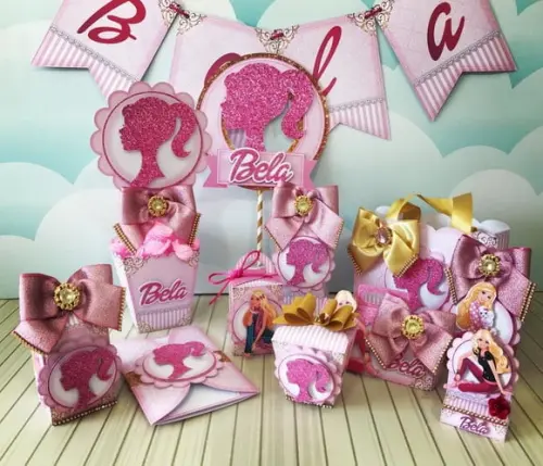 Arquivo Caixa Silhouette Festa em Casa Barbie