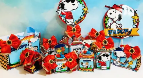Arquivo Corte Digital Festa Snoopy LUXO 2020