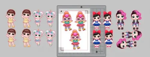 Arquivo Digital SILHOUETTE OU PDF OU PNG TAG TUBETE LOL