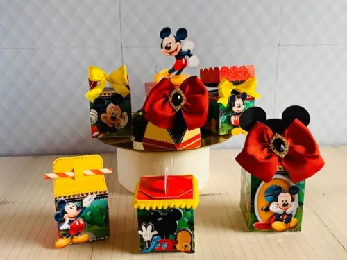 Arquivo Caixa Silhouette Mickey Luxo