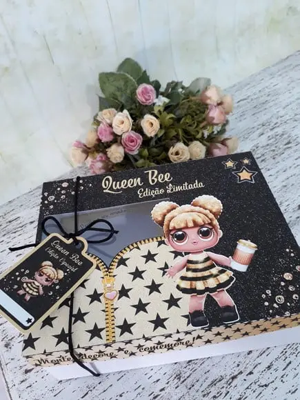 ARQUIVO CAIXA SILHOUETTE CONFEITEIRO MIRIM LOL BEE